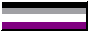 Asexual flag button